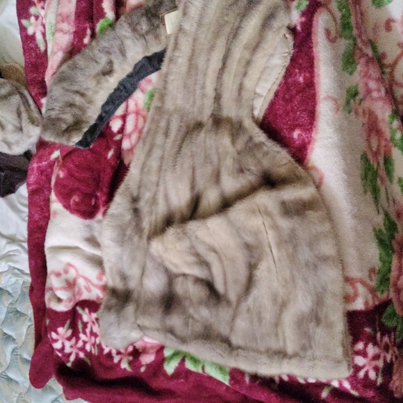 Mink coat cerulean emba natural mink double fur collar - Picture 5 of 6